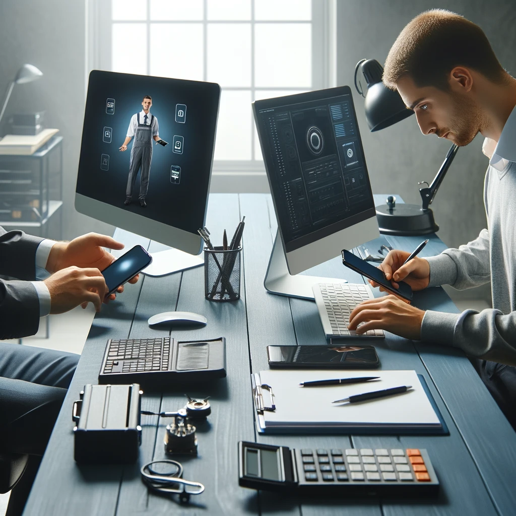 Technician Repairing Computer